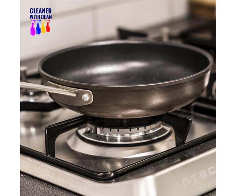 Your weekly cleaning tip from the best commercial janitorial cleaning services company in Dayton: Clean pots and pans with baking soda