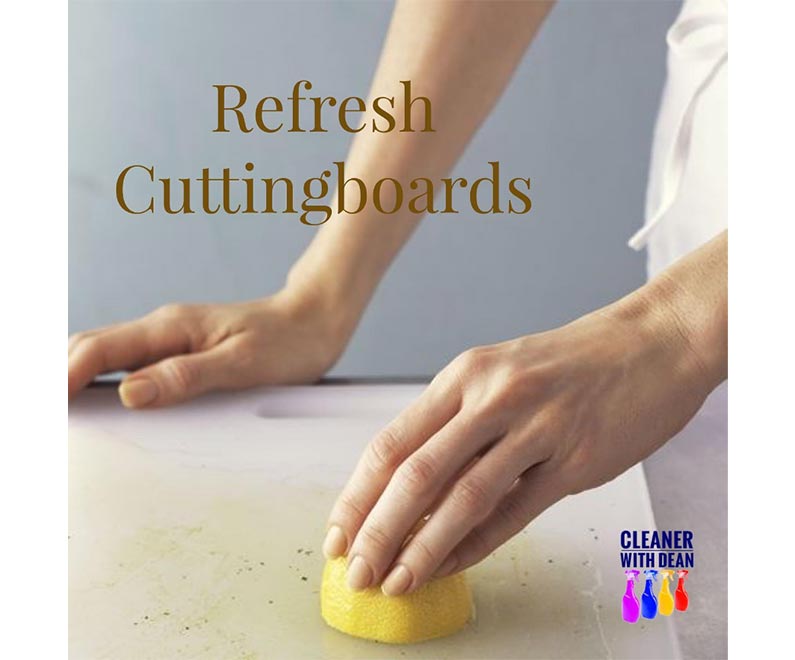 Your weekly cleaning tip from the best commercial janitorial cleaning services company in Dayton: Refresh cuttingboards