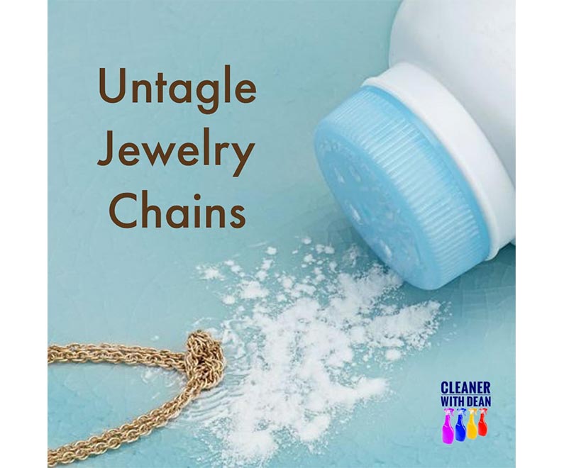 Your weekly cleaning tip from the best commercial janitorial cleaning services company in Dayton: Untangle jewelry chains