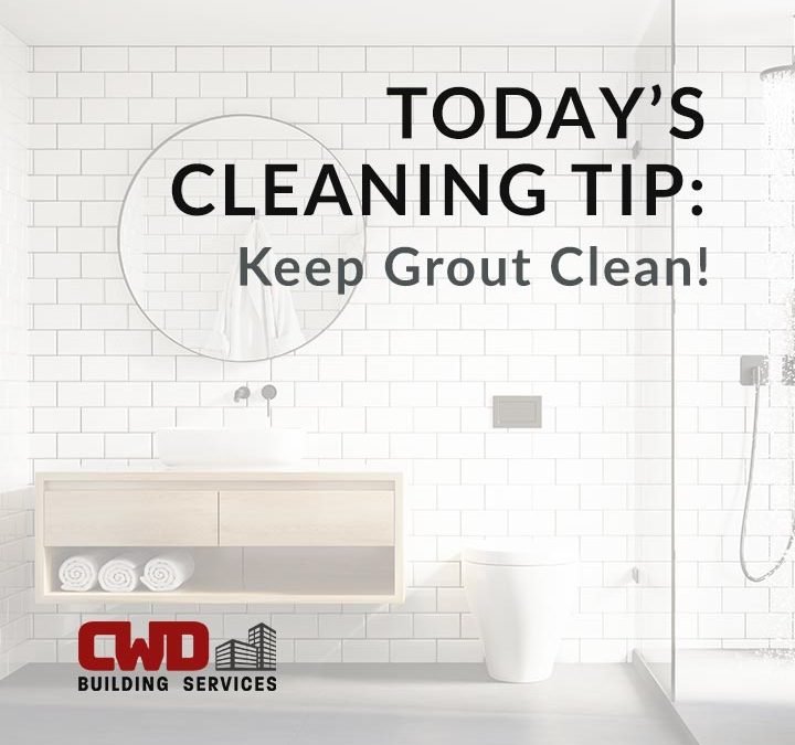 Your weekly cleaning tip from the best commercial janitorial cleaning services company in Dayton: Keep Grout Clean