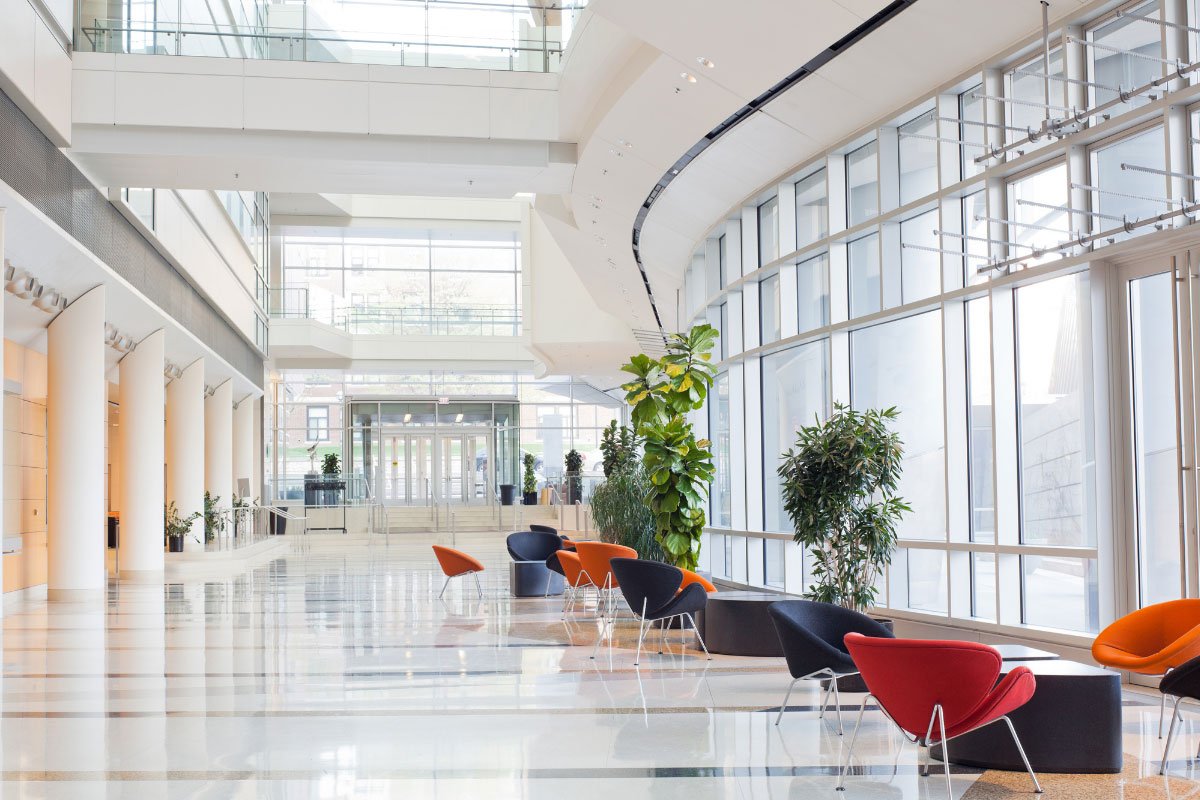 Commercial Cleaning Services ROI - Commercial cleaning services transformation showing ROI through improved facility appearance Ohio